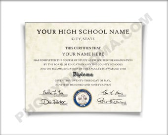 Fake High School Diploma, Southeast Design HS Southeast D